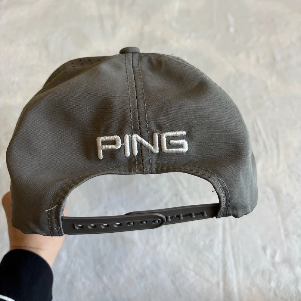 Ping Charcoal Cap with White Emblem Accessories